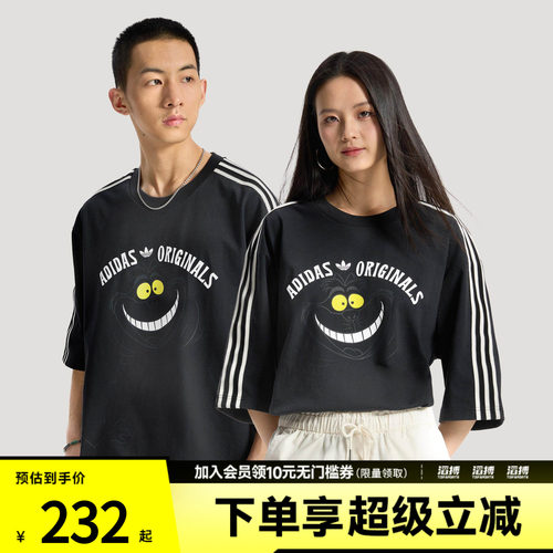 adidas阿迪达斯三叶草男女迪士尼联名款运动短袖T恤KX5312