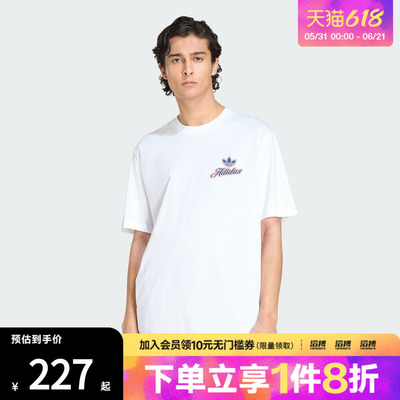 adidas阿迪达斯三叶草男子GFX T运动休闲短袖T恤KE2248