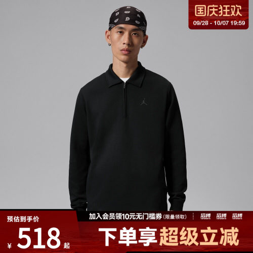 NIKE耐克男子AS GOLF HZ COLLARED LS运动休闲长袖T恤IQ1393-010