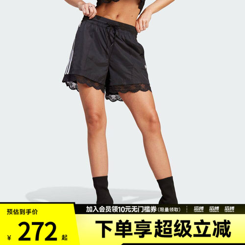 adidas阿迪达斯三叶草女子3 STRIPE SHORT滔搏运动休闲短裤II5605