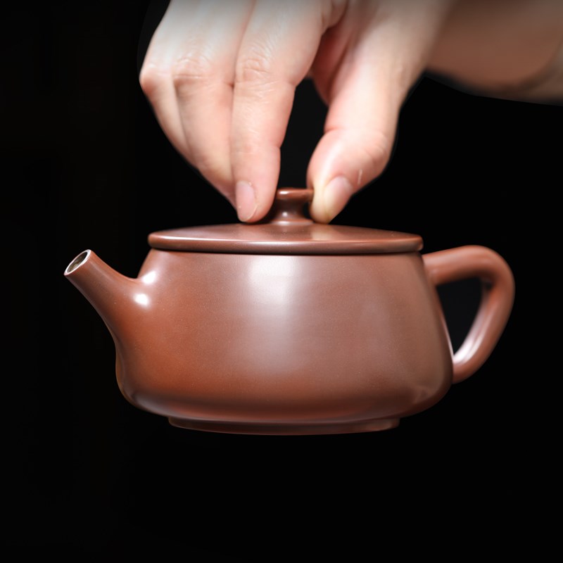 坭兴陶茶壶可提可转汉瓢壶全手工单个I泡茶壶家用送礼陶瓷汉瓦壶