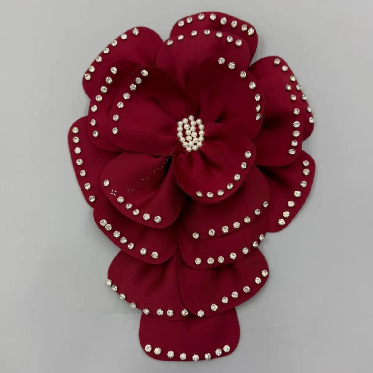 新款多层立体大花朵 钉珠布艺衣服连衣裙头饰发饰胸花饰品