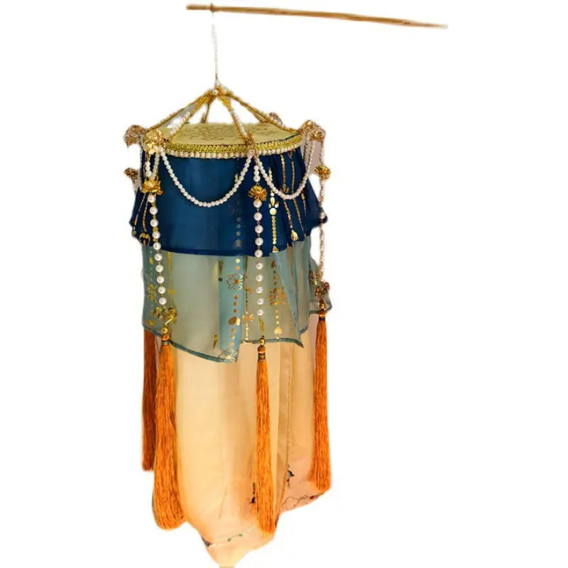 绛纱灯传统复原明制宫灯仿古画古风手提灯笼汉服配饰拍摄道具纱灯