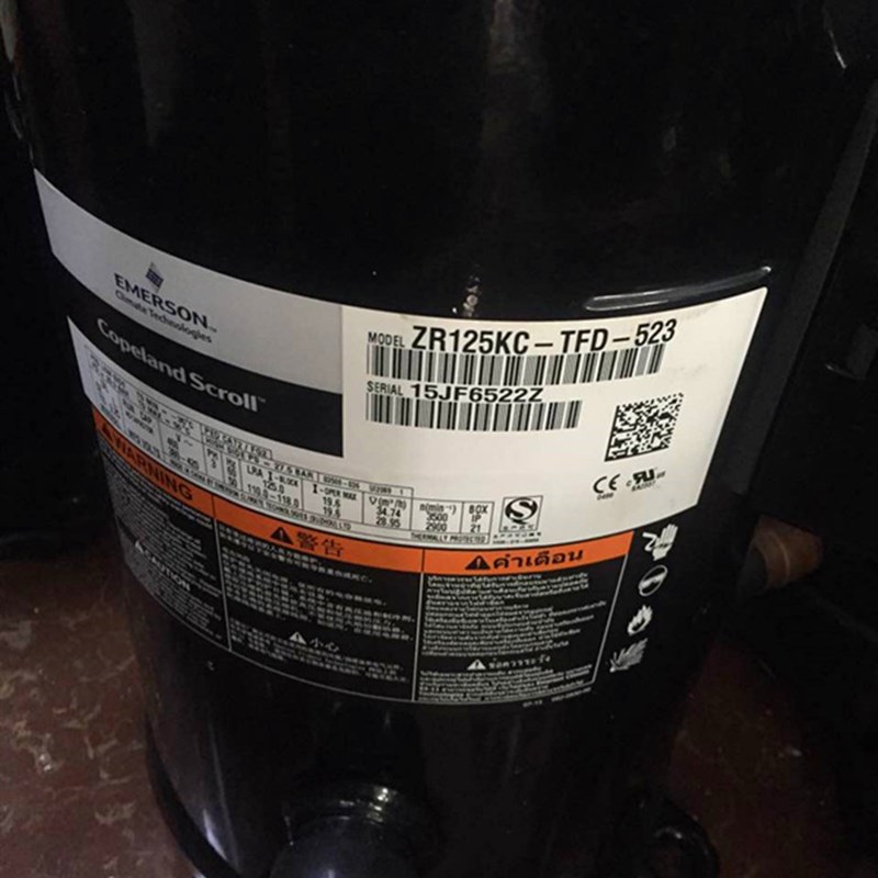 原装谷轮10匹空调压缩机螺口ZR125KC-TFD-523/VR125KS-TFP-523