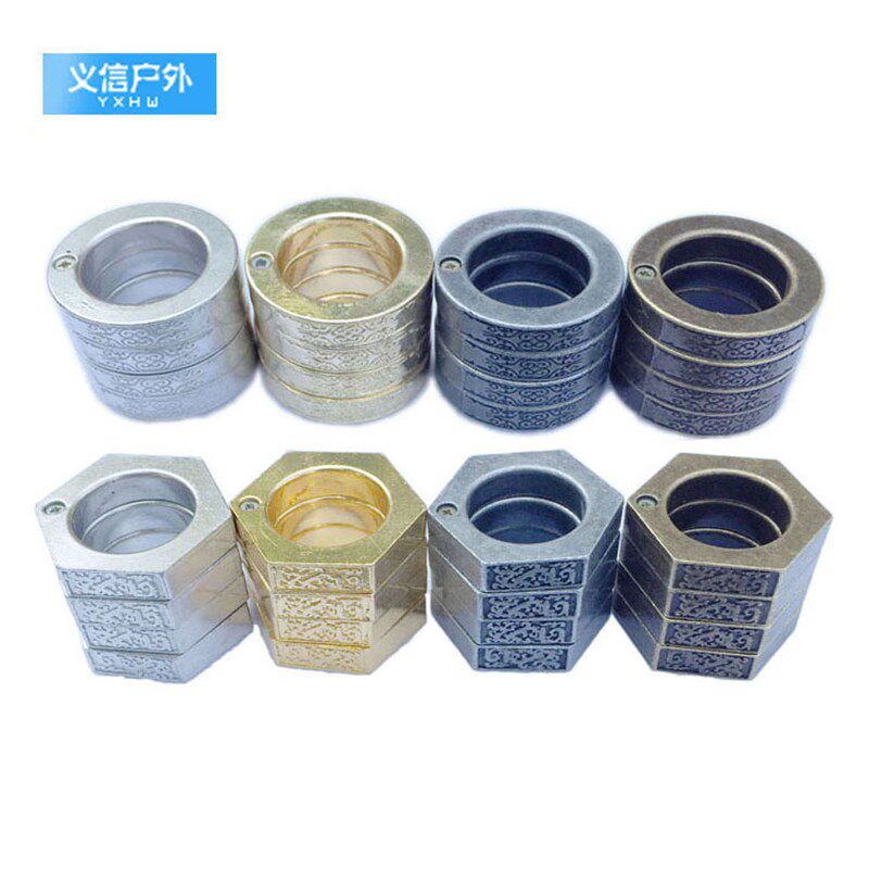 防身武器防卫戒指钛钢指虎男士女士女子性防狼器魔戒扳指指扣指环