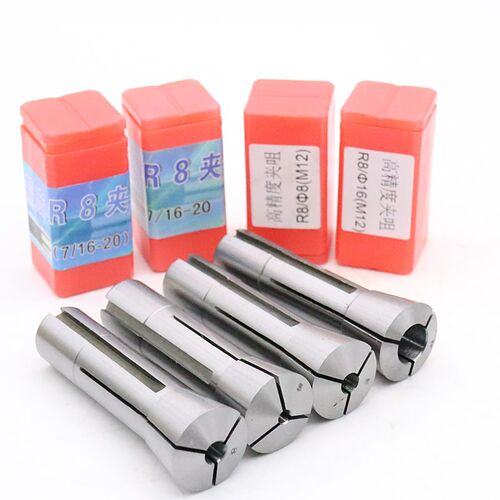 铣床R8索咀铣刀夹头R8弹簧夹头公英制M12 R8拉杆变径套B16B18接杆