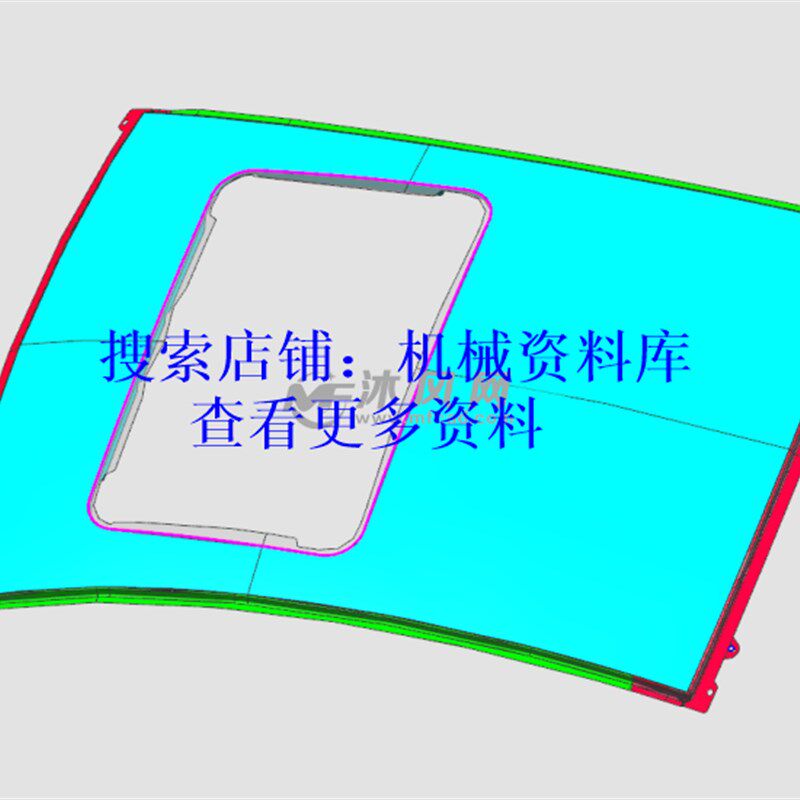 上汽汽车顶盖覆盖件冲压模具设计模型图3D图纸UG零件图【171】