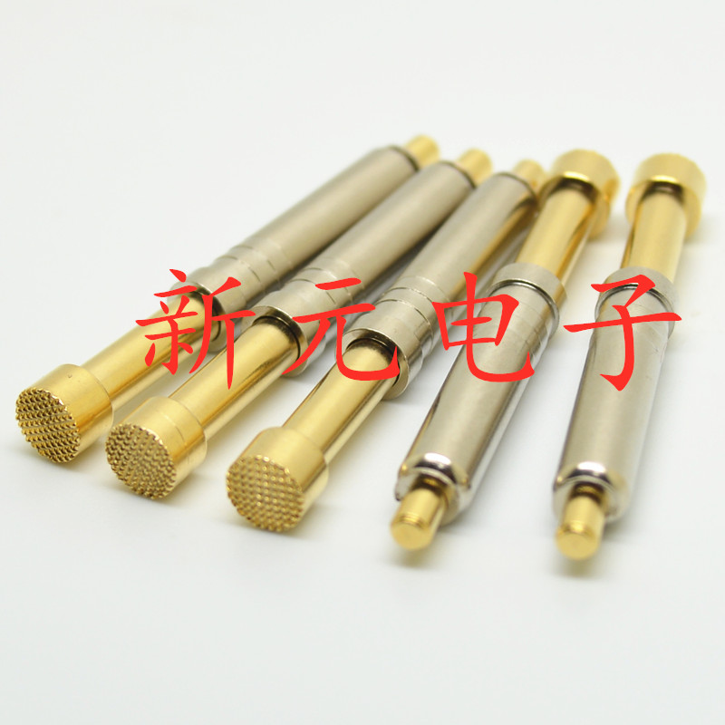 铜测试针PH-45H/PH-6H(细齿梅花头型)一体式顶针 4.5mm探针