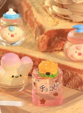 可爱新款嘟嘟超市萌粒盲盒少儿玩具桌面小摆件公仔精致小礼品