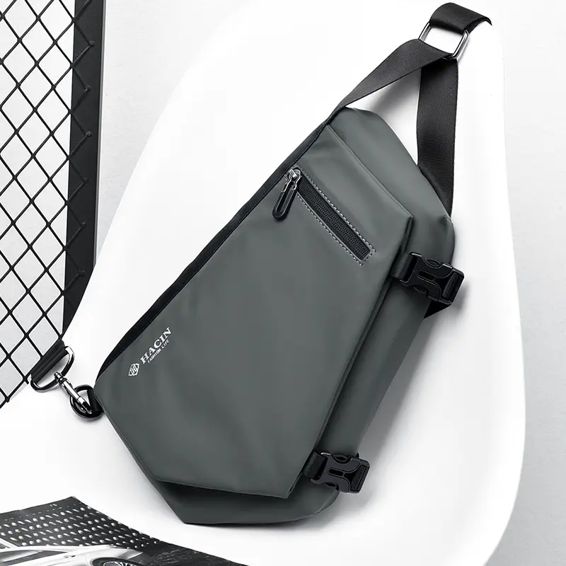 胸包男斜挎包挎包男士单肩潮流小包机能日系新款休闲两用斜肩背包