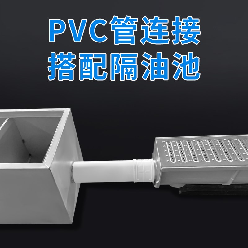 水沟配件304不锈钢下水接口 堵头 成品排水沟u型槽地沟水槽不锈钢