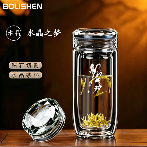 水晶鹅蛋玻璃杯防爆高硼硅玻璃杯