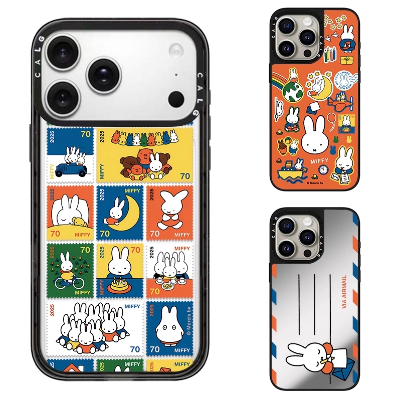 CALG米菲周年邮票头像适用苹果手机壳iphone11 12 13 14 15 16 17promax新款外壳高级感小众磁吸2025网红爆款