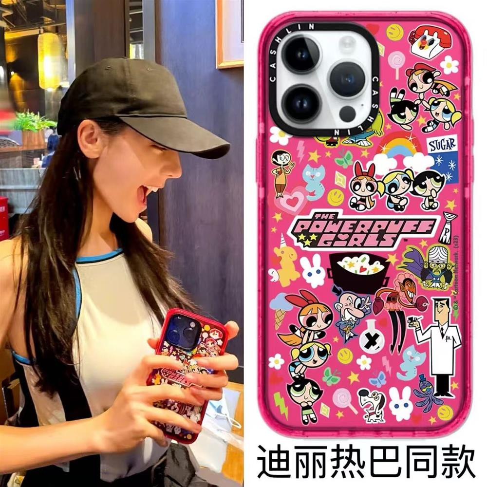 CASE迪丽热巴同款飞天小女警苹果手机壳iphone13 14 15 16 17promax新款外壳高级感小众磁吸2025网红爆款