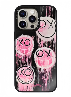 CALG联名漏齿OX笑脸款适用苹果手机壳iphone11 12 13 14 15 16 17promax新款外壳高级感小众磁吸2025网红爆款