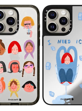 CALG联名EGGPLANTS治愈瞬间适用苹果手机壳iphone12 13 14 15 16 17promax磁吸新款2025网红爆款全包保护套