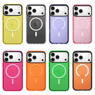 CALG简约透明纯色适用苹果手机壳iphone11 12 13 14 15 16 17promax新款外壳高级感小众磁吸2025网红爆款