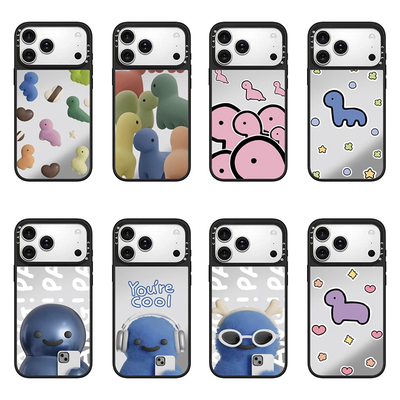 CALG毛绒恐龙适用苹果手机壳iphone11 12 13 14 15 16 17promax新款外壳高级感小众磁吸2025网红爆款