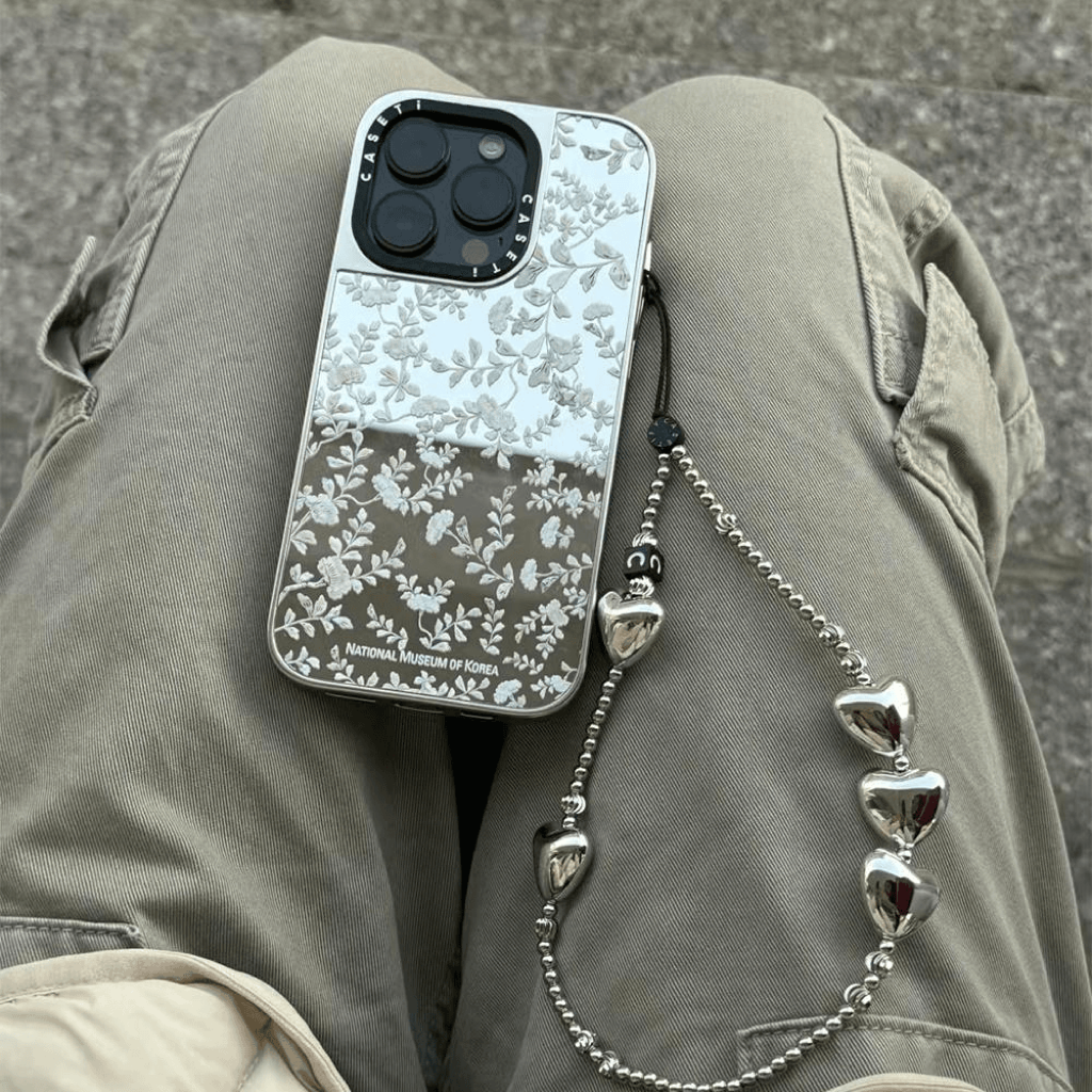 CASE韩国NMK博物馆贝母小碎花苹果手机壳iphone12 13 14 15 16 17promax新款外壳高级感小众磁吸2025网红爆款