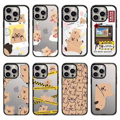 CALG艺术家kkOTKA小熊适用苹果手机壳iphone11 12 13 14 15 16 17promax新款外壳高级感小众磁吸2025网红爆款