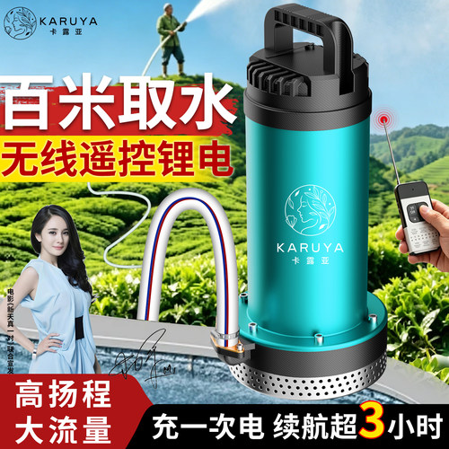 高扬程无线充电潜水泵家用灌溉