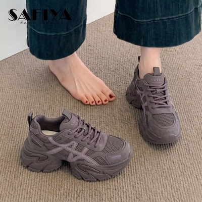 索菲娅厚底老爹鞋女2026春秋新款
