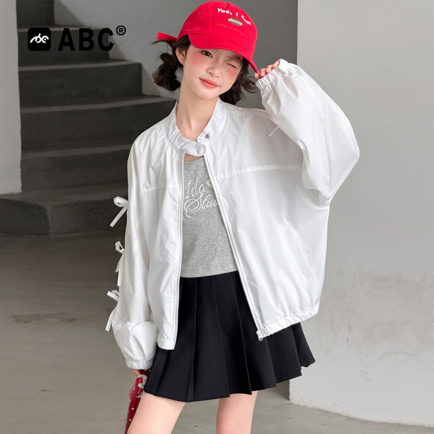 ABC女童夏季短款防晒衣2026款