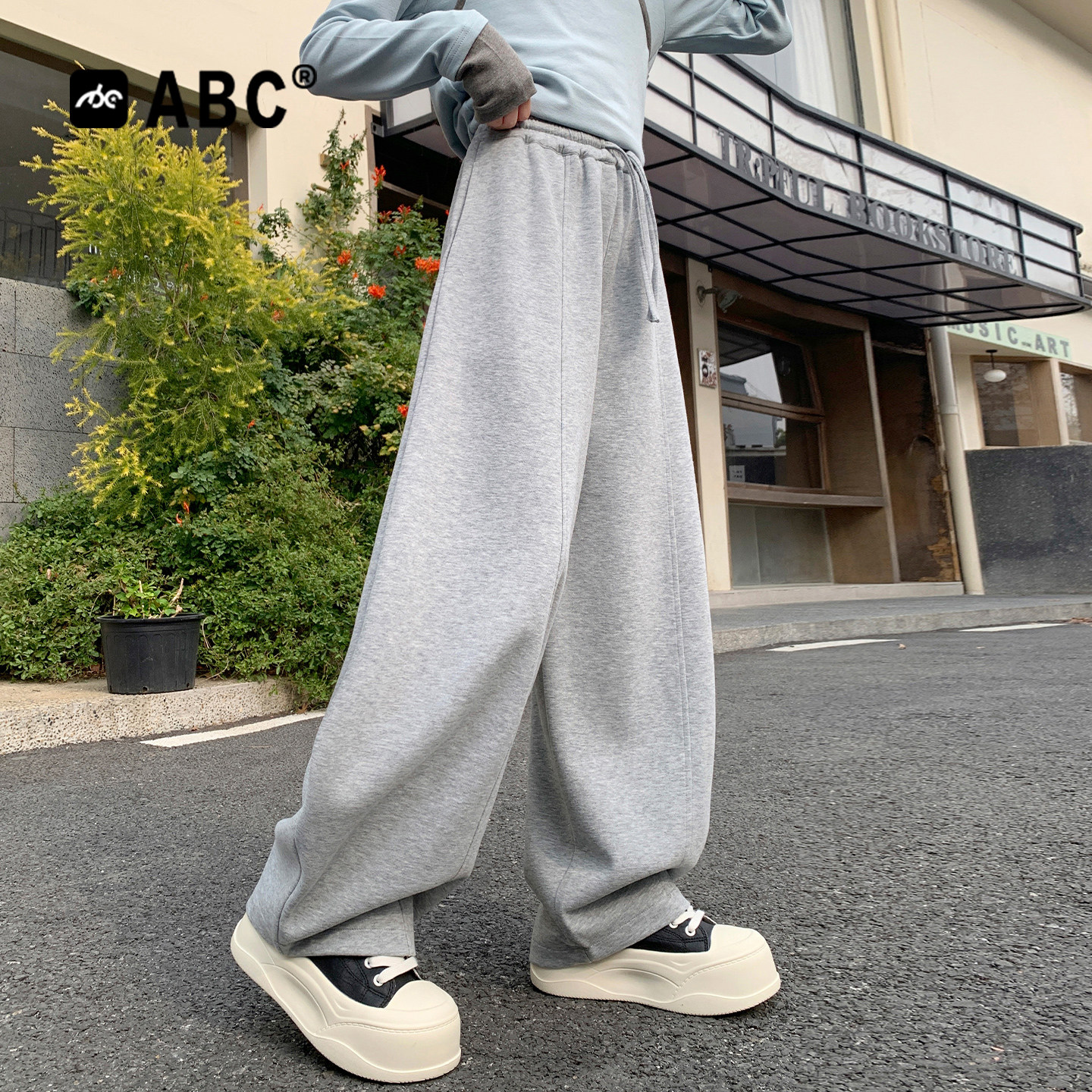 ABC女童裤子春秋2026新款儿童运动长裤秋装女孩中大童休闲卫裤潮