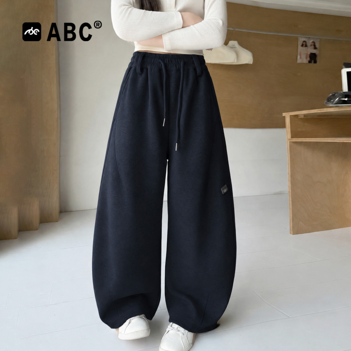 ABC女童春秋外穿宽松卫裤图片