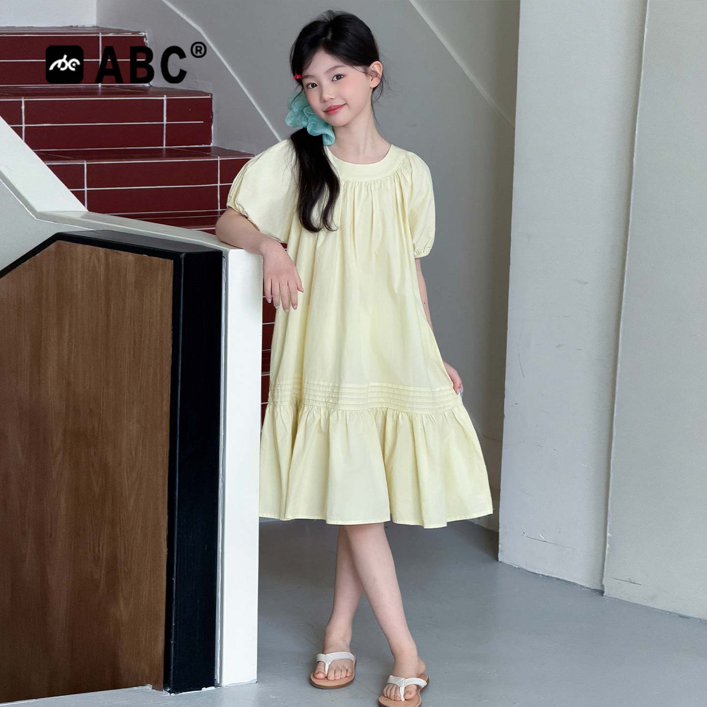 ABC女童夏季韩系甜美公主裙