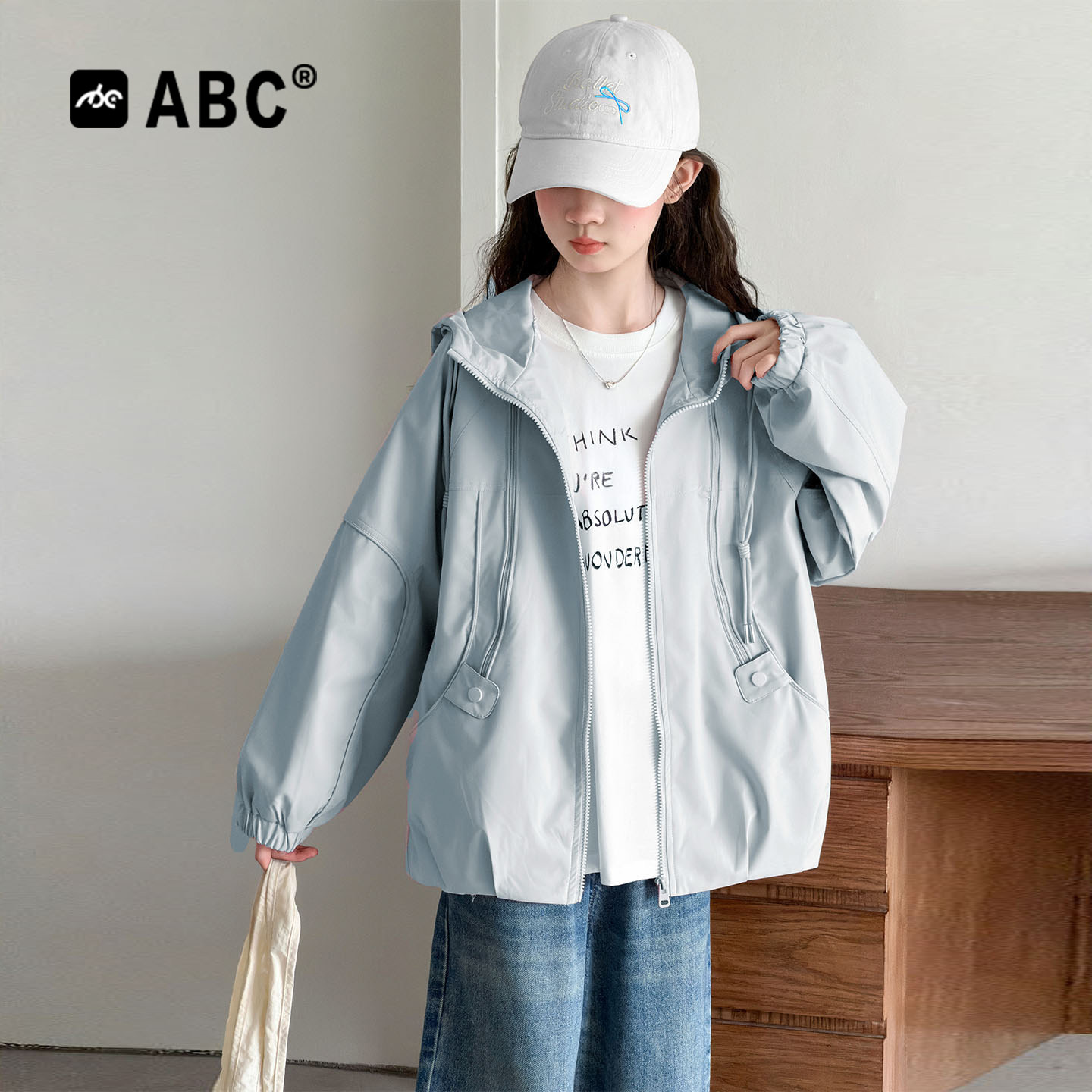 ABC女童三合一双拉链春秋外套图片