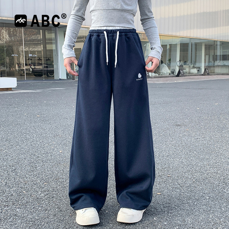 ABC女童春季运动裤2026新款儿童裤子中大童休闲裤女孩洋气直筒裤,童装/婴儿装/亲子装,运动裤卫裤,淘宝优惠券,粉丝福利购,淘宝优惠卷