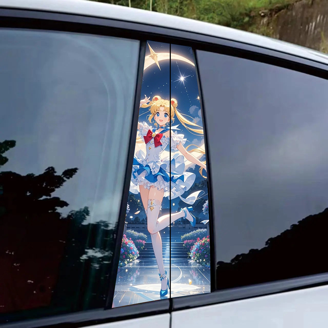美少女战士汽车中柱贴纸车窗个性