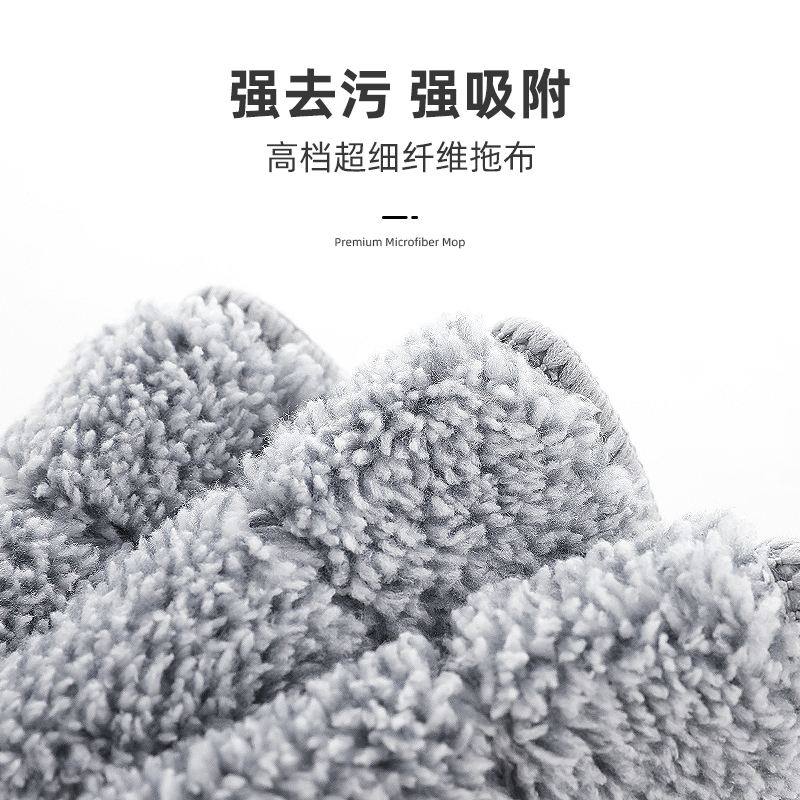 优选拖把家用一拖净配件乐2021C新款免手洗懒人替换杆布通用刮刮.
