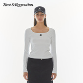 RestandRecreation大方领修身 T恤 RR收腰正肩长袖 上衣2025秋季 新款