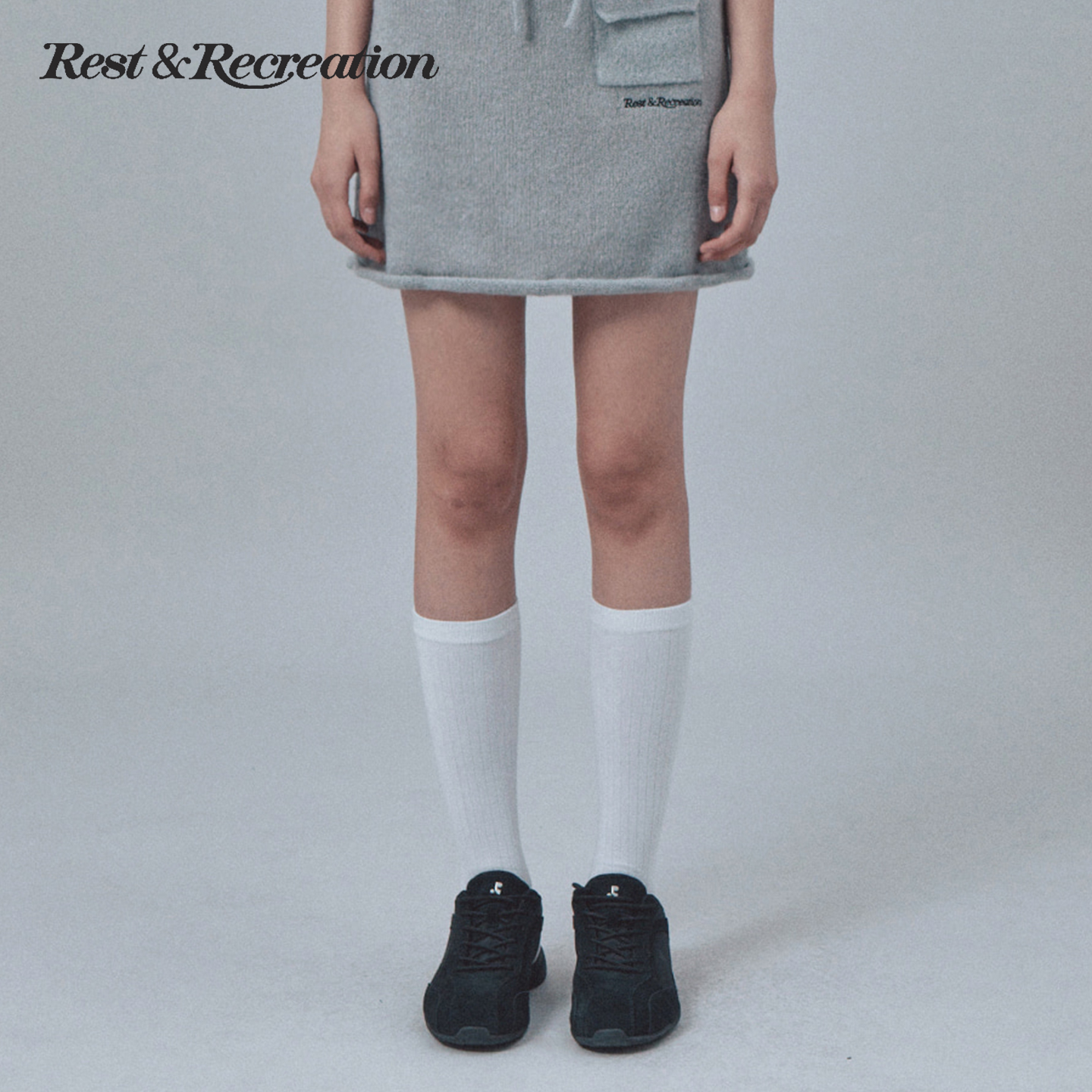 RR2025新款提花撞色小腿半筒袜