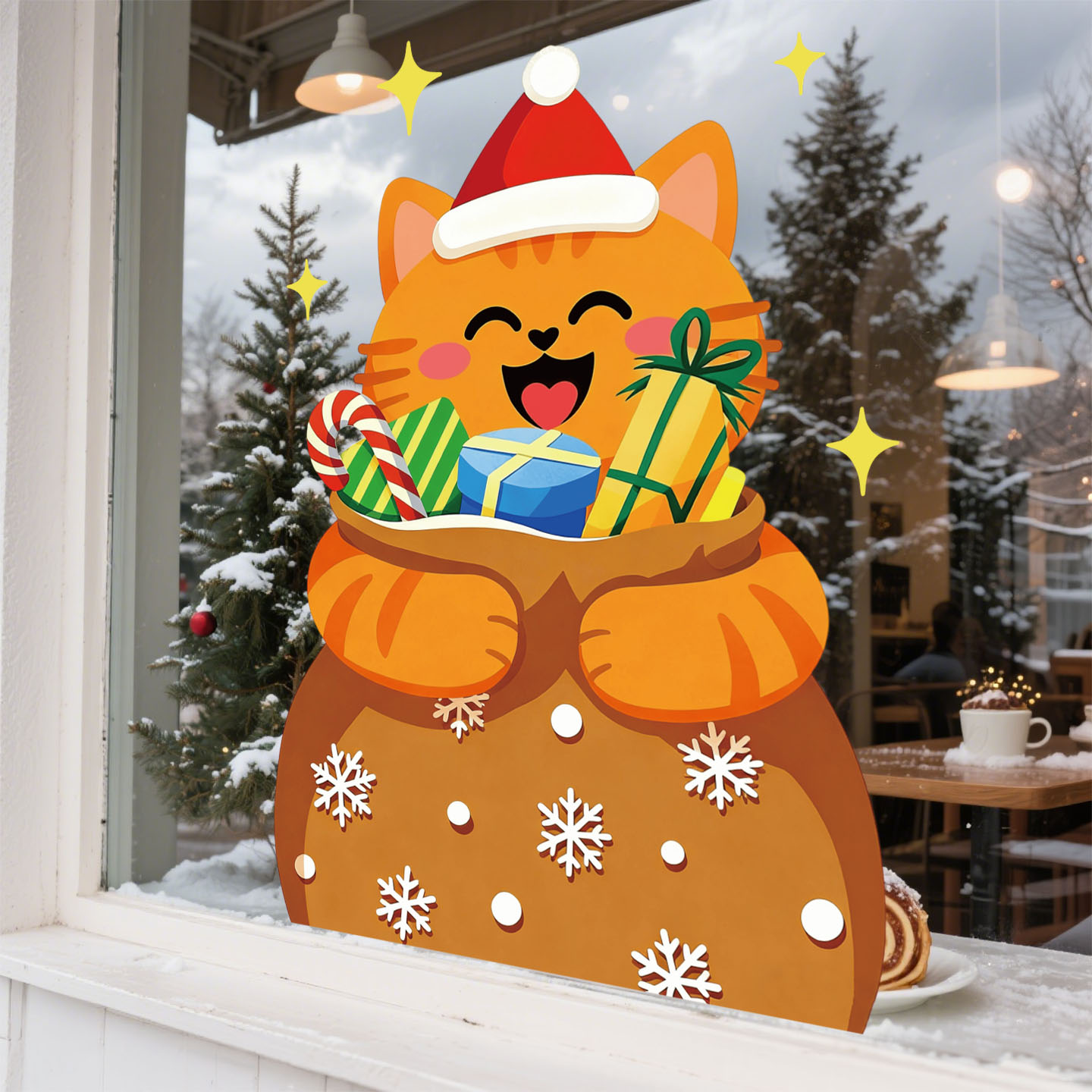 2026圣诞节装饰玻璃贴纸