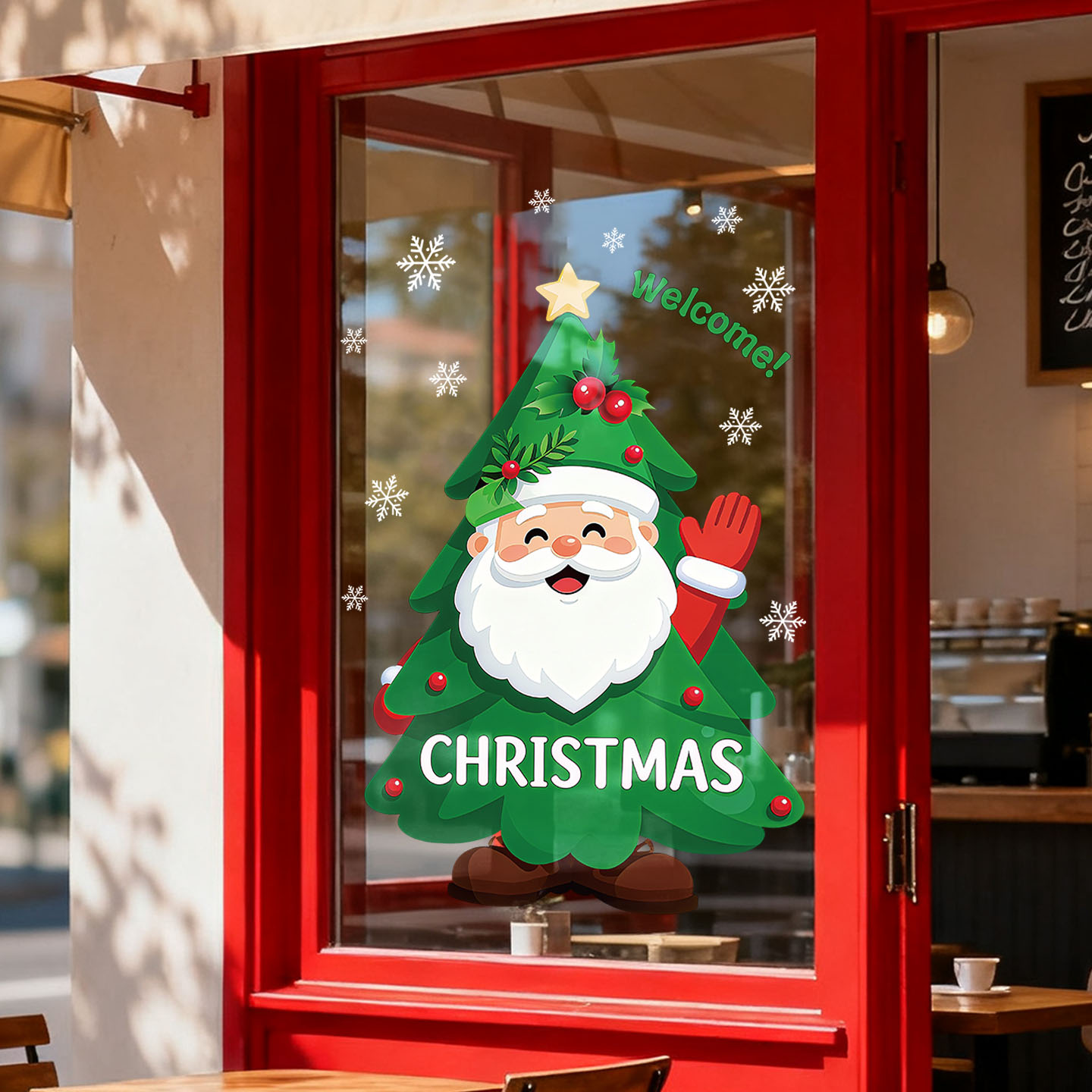 2026圣诞节装饰玻璃贴纸