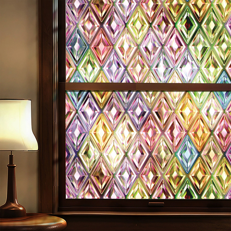 复古美式磨砂防窥玻璃贴膜防走光