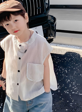 透气轻薄儿童背心三春晖帅气夏季