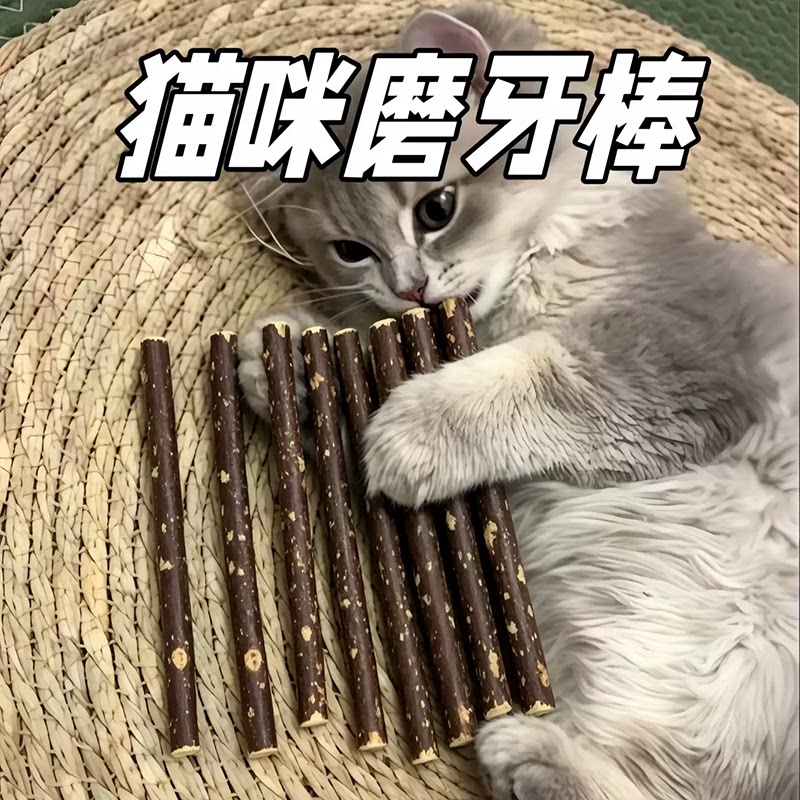 木天蓼猫咪磨牙棒洁牙自嗨