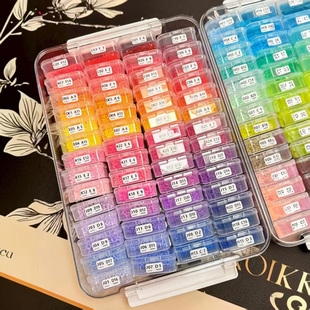 拼豆豆收纳盒米珠配件钻石美甲串珠透明整理饰品分装盒A4塑料套盒