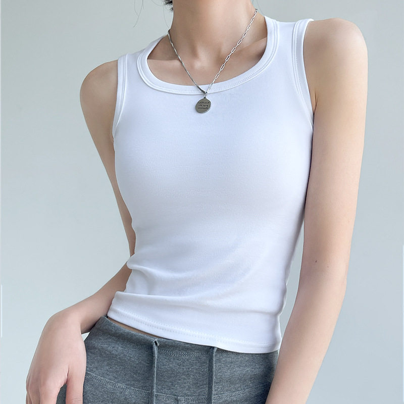 白色吊带背心女内搭2025新款夏季外穿遮副乳工字宽肩带袖上衣薄