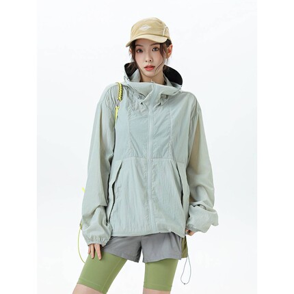 杰克传洋多口袋山系防晒衣女新款半透明皮肤衣男户外跑步防晒服