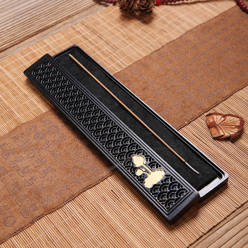 卧香盒家用室内线香炉线香底座香插沉香熏香炉檀香合金线香盒摆件