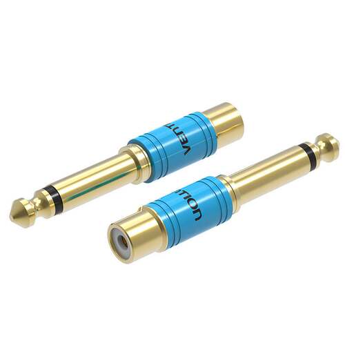威迅 VDD-C03 6.5转rca莲花母头音频转接头6.5mm转莲花插头转接器
