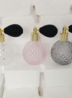 100毫升便携式复古水晶玻璃香水瓶,空化妆品迷你可重复灌装瓶