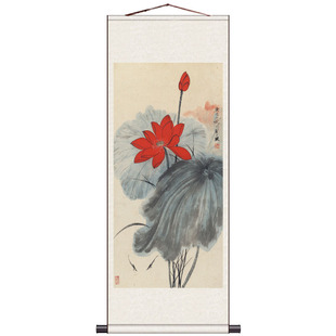 于飞闇丝绢画国画名家字画客厅书法背景房间O新中式花鸟茶楼挂画