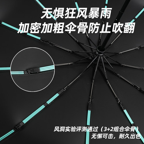 36骨大号全自动雨伞男晴雨w两用折叠加固抗风遮阳伞防晒防紫外线