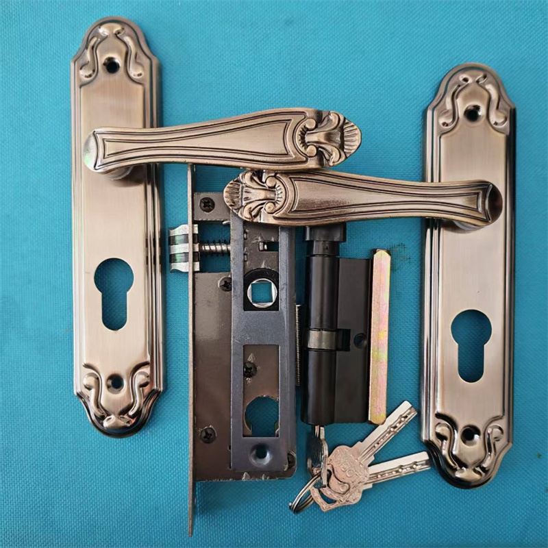 5030铝合金门锁卧室平开门卧室执手室内家用锁具配件全套通用型